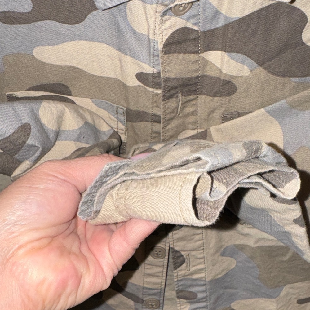 Gap Kids- Kids Camouflage Button-Up Shacket Size Large (10) - Picture 9 of 12